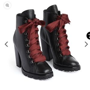 Schutz Zara Heeled Combat Booties Size 7
